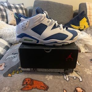 Jordan retro 6 low Ghost Green size 11 with org box 100% authentic